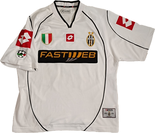 maglia calcio vintage juventus 2002 2003 DEL PIERO Fastweb M player shirt