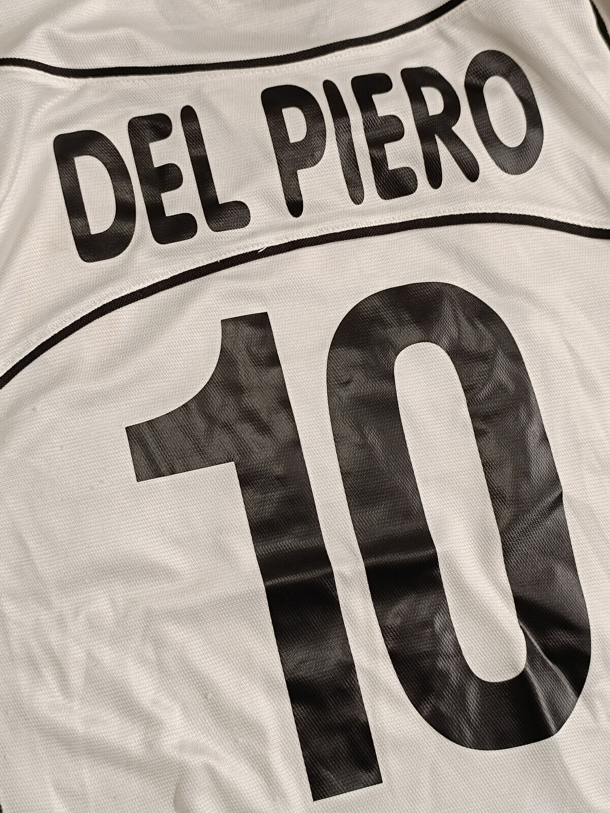 maglia calcio vintage juventus 2002 2003 DEL PIERO Fastweb M player shirt