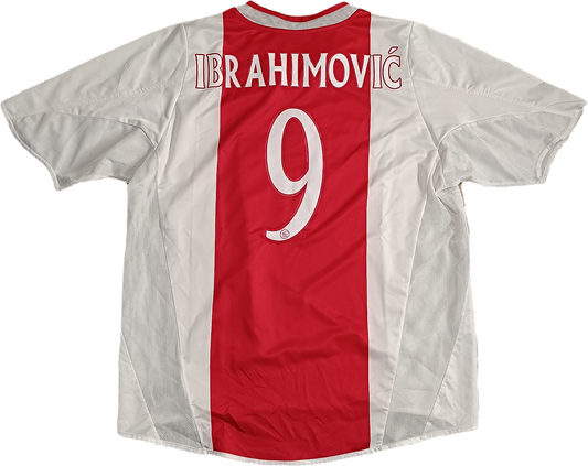 maglia calcio vintage ajax Ibrahimovic 2004 2005 amro vintage adidas jersey XL