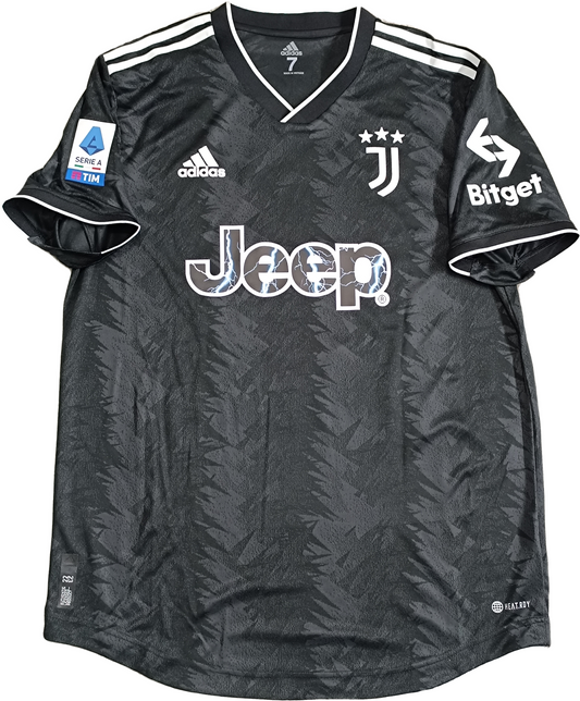 maglia match worn Juventus Vlahovic Serie A Jeep player issue GARA 2022 2023